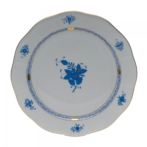 Herend Chinese Bouquet Blue Round Platter - 13.75"