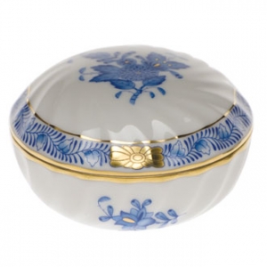 Herend Ring Box - Blue