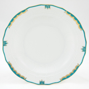 Herend Princess Victoria Turquoise Dessert Plate - 8.25