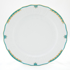 Herend Princess Victoria Turquoise Service Plate - 11"