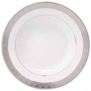 Philippe Deshoulieres Trianon Platinum Rim Soup Plate