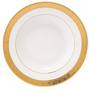 Philippe Deshoulieres Trianon Gold Rim Soup Plate