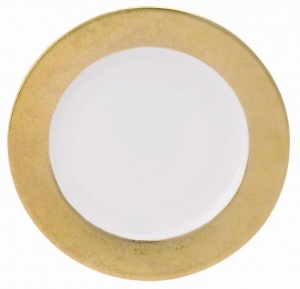 Philippe Deshoulieres Carat Gold Dessert Plate (White Center)