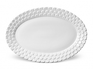 L'Objet Aegean White Oval Platter