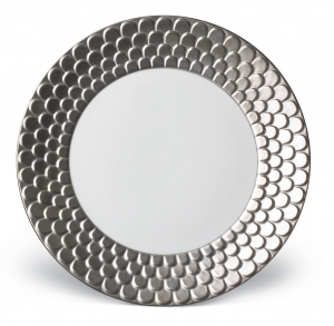 L'Objet Aegean Platinum Dinner Plate