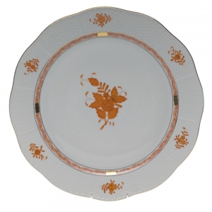 Herend Chinese Bouquet Rust Round Platter13.75"D