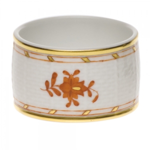 Herend Chinese Bouquet Rust Napkin Ring