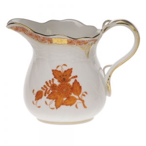 Herend Chinese Bouquet Rust Creamer(10 Oz) 4"H