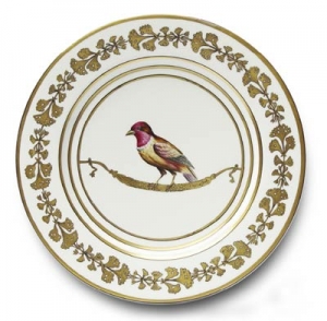 Alberto Pinto Or Des Airs Buffet Plate - Bird / 2