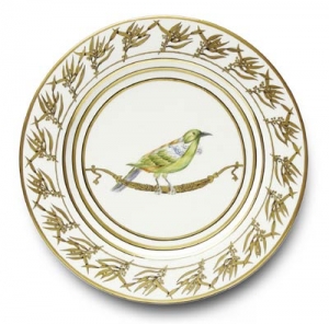 Alberto Pinto Or Des Airs Buffet Plate - Bird / 4