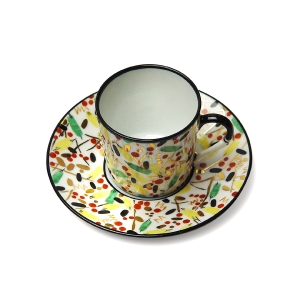 Alberto Pinto Renouveau Russe Coffee Cup & Saucer - 4 oz.