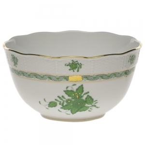 Herend Chinese Bouquet Green Round - 7.5"Bowl