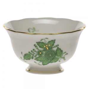 Herend Chinese Bouquet Green Open Sugar Bowl