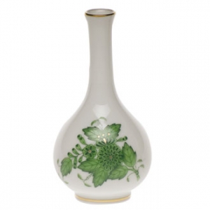 Herend Chinese Bouquet Green Vase - 6.5"