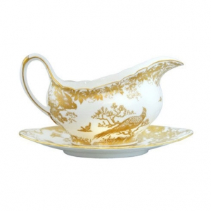 Royal Crown Derby Gold Aves Sauce Boat