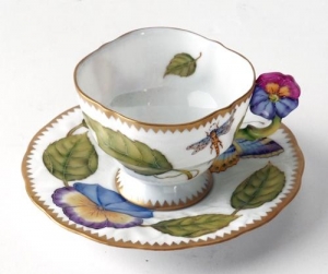 Anna Weatherley Flower Handle Cup & Saucer