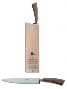 Berti Insieme Ox Horn Handle Slicing Knife - 8"