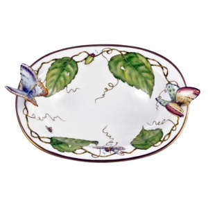 Anna Weatherley Oval Dish w/ Butterfly