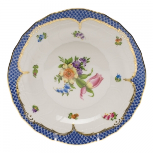 Herend Printemps Blue Border Dessert Plate - Motif 03