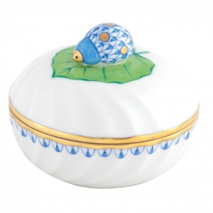 Herend Ladybug Box - Blue