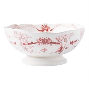 Juliska Country Estate Winter Frolic Ruby Centerpiece Bowl - 13"