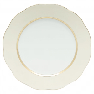 Herend Silk Ribbon Service Plate - Beige