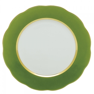 Herend Silk Ribbon Service Plate - Fern