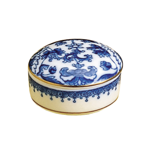 Mottahedeh Imperial Blue Covered Box, Small