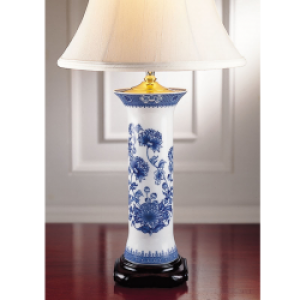 Mottahedeh Imperal Blue Trumpet Lamp