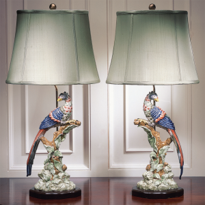 Mottahedeh Brighton Pavilion Bird Lamps - Pair