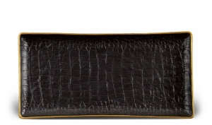 L'Objet Crocodile Rectangular Tray