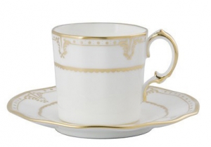 Royal Crown Derby Elizabeth Gold Coffee Cup - 5oz.