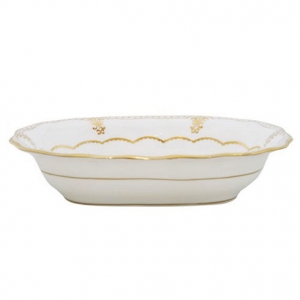 Royal Crown Derby Elizabeth Gold Open Vegetable Dish