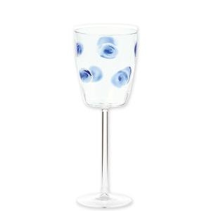 Vietri Drop Wine Glass - Blue