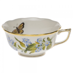 Herend American Wildflower Blue Wood Aster Tea Cup