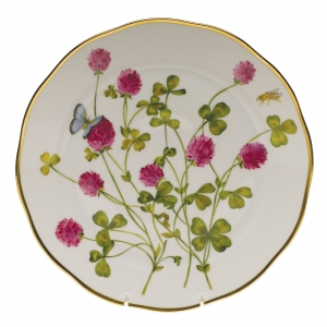 Herend American Wildflower Red Clover Dinner Plate - 10.5"