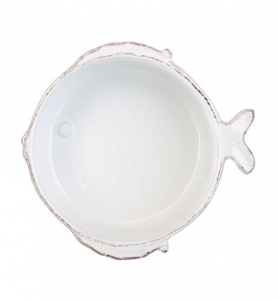 Lastra White Fish Cereal Bowl