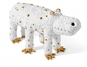 L'Objet Haas Pedro the Croc Box White + Gold - Limited Edition of 250