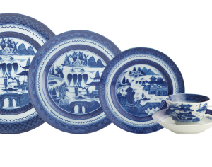 Mottahedeh Blue Canton 5 Five Piece Setting