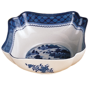 Mottahedeh Blue Canton Square Bowl /Small - 6.5"