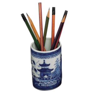 Mottahedeh Blue Canton Pencil Cup