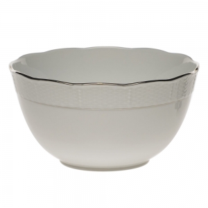 Herend Platinum Edge Round Bowl(3.5 Pt) 7.5"D