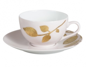 Haviland Parlon Daphne White Breakfast Cup & Saucer