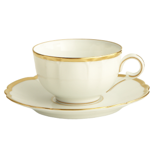 Haviland Parlon  Colette Gold Tea Cup and Saucer