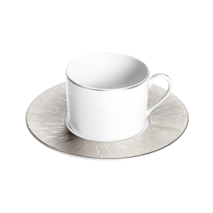 Haviland Infini Platine Tea Cup & Saucer