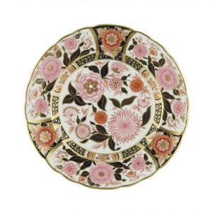 Royal Crown Derby Imari Accents Pink Bouquet Accent Plate