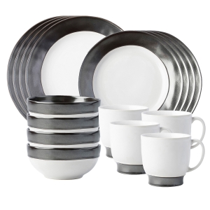 Juliska Emerson White/Pewter 16 pc set