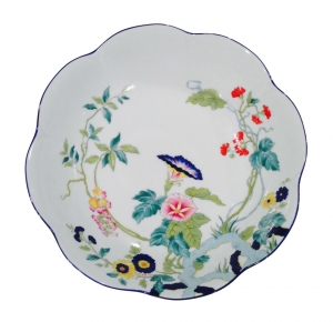 Royal Limoges Paradis Bleu Deep Round Platter