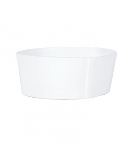 Vietri Lastra White Stacking Cereal Bowl