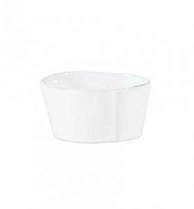 Lastra White Condiment Bowl